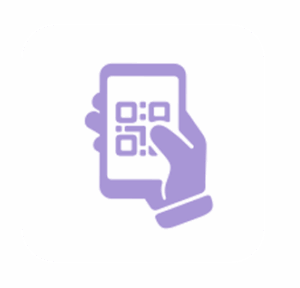 Icona con una mano che tiene un telefono. Usata per identificare la categoria di prodotti Hi-tech